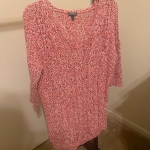 Express Pink Quarter sleeve sweater small